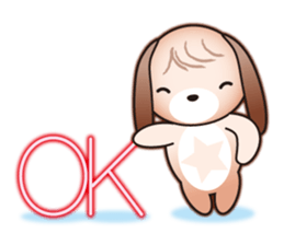 Dog with stellar pattern sticker #3426212