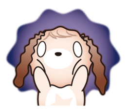 Dog with stellar pattern sticker #3426218