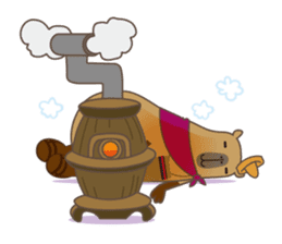 Capytan of capybara sticker #3426549