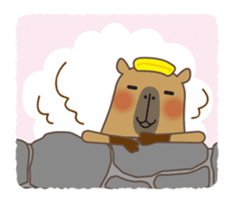 Capytan of capybara sticker #3426566