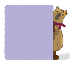 Capytan of capybara sticker #3426567