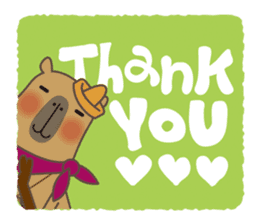 Capytan of capybara sticker #3426569