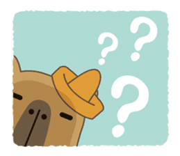 Capytan of capybara sticker #3426572