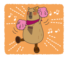 Capytan of capybara sticker #3426578