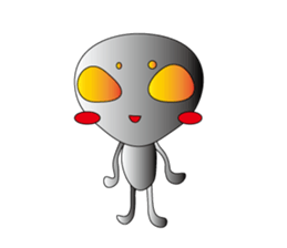 A being from outher space sticker #3426666