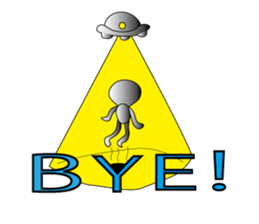 A being from outher space sticker #3426668