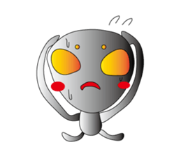 A being from outher space sticker #3426680