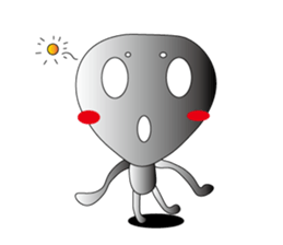 A being from outher space sticker #3426681