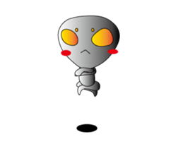 A being from outher space sticker #3426686