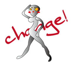 A being from outher space sticker #3426688