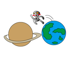 A being from outher space sticker #3426694