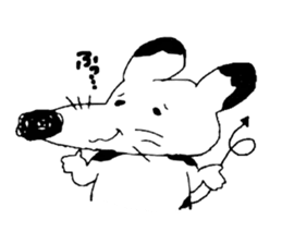Japanese mouse sticker #3427428