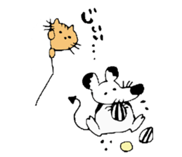 Japanese mouse sticker #3427454