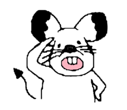 Japanese mouse sticker #3427455