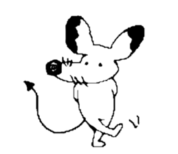 Japanese mouse sticker #3427456