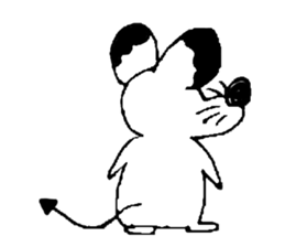 Japanese mouse sticker #3427457