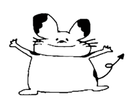 Japanese mouse sticker #3427460