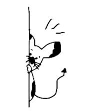 Japanese mouse sticker #3427463