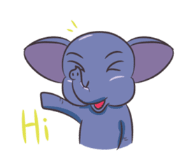 Tongdee - Funny and Lovely Elephant sticker #3427826