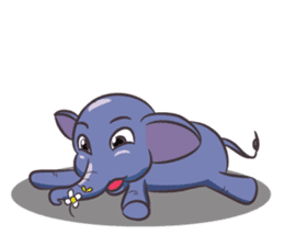 Tongdee - Funny and Lovely Elephant sticker #3427828