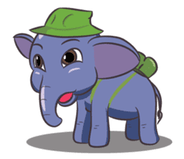 Tongdee - Funny and Lovely Elephant sticker #3427832