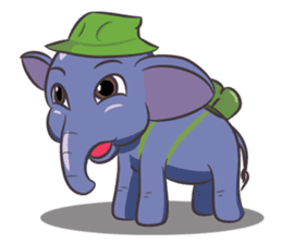 Tongdee - Funny and Lovely Elephant sticker #3427832