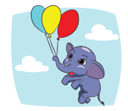 Tongdee - Funny and Lovely Elephant sticker #3427833