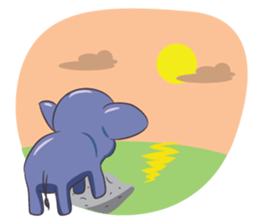 Tongdee - Funny and Lovely Elephant sticker #3427834