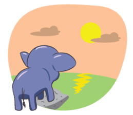 Tongdee - Funny and Lovely Elephant sticker #3427834