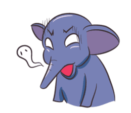 Tongdee - Funny and Lovely Elephant sticker #3427836