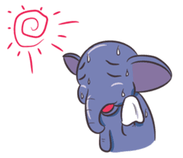 Tongdee - Funny and Lovely Elephant sticker #3427840