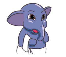 Tongdee - Funny and Lovely Elephant sticker #3427843