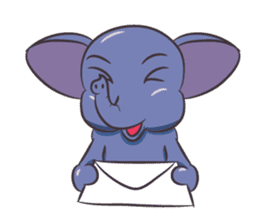 Tongdee - Funny and Lovely Elephant sticker #3427845
