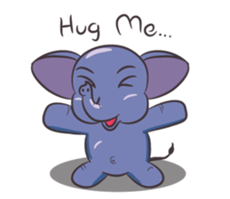 Tongdee - Funny and Lovely Elephant sticker #3427847