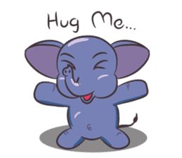 Tongdee - Funny and Lovely Elephant sticker #3427847