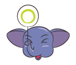 Tongdee - Funny and Lovely Elephant sticker #3427849