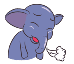 Tongdee - Funny and Lovely Elephant sticker #3427852