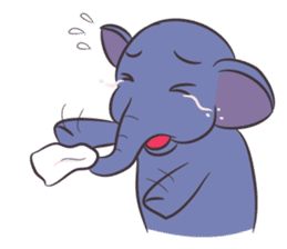 Tongdee - Funny and Lovely Elephant sticker #3427853