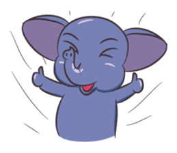 Tongdee - Funny and Lovely Elephant sticker #3427858