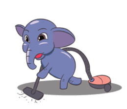 Tongdee - Funny and Lovely Elephant sticker #3427860