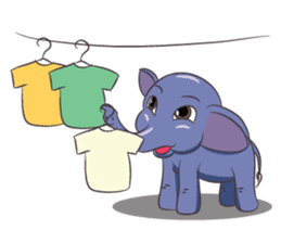 Tongdee - Funny and Lovely Elephant sticker #3427861