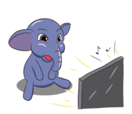 Tongdee - Funny and Lovely Elephant sticker #3427864
