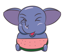Tongdee - Funny and Lovely Elephant sticker #3427865