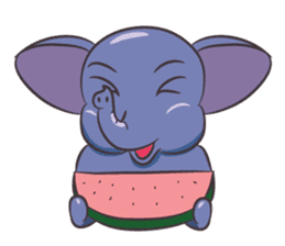 Tongdee - Funny and Lovely Elephant sticker #3427865