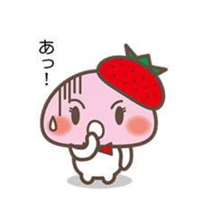 Story of the love of strawberry Daifuku sticker #3428272