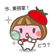 Story of the love of strawberry Daifuku sticker #3428282