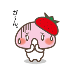 Story of the love of strawberry Daifuku sticker #3428288