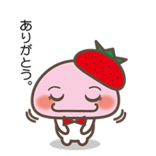 Story of the love of strawberry Daifuku sticker #3428293