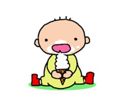 One year of the baby sticker #3428480