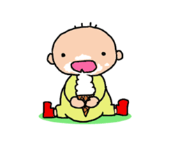 One year of the baby sticker #3428480